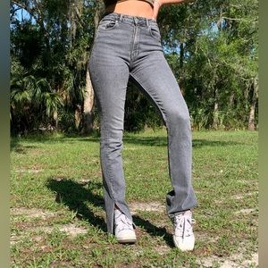 High Wasted gray Zara jeans